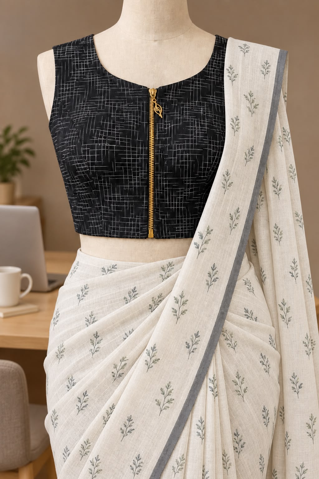 Black Cotton Blouse