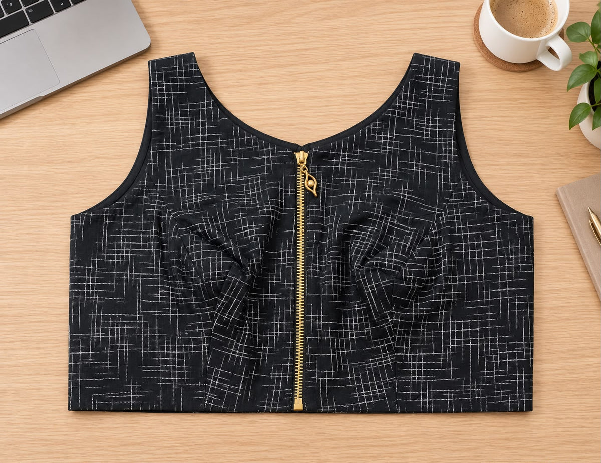 Black Cotton Blouse