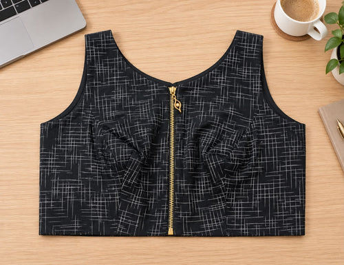 Black Cotton Blouse