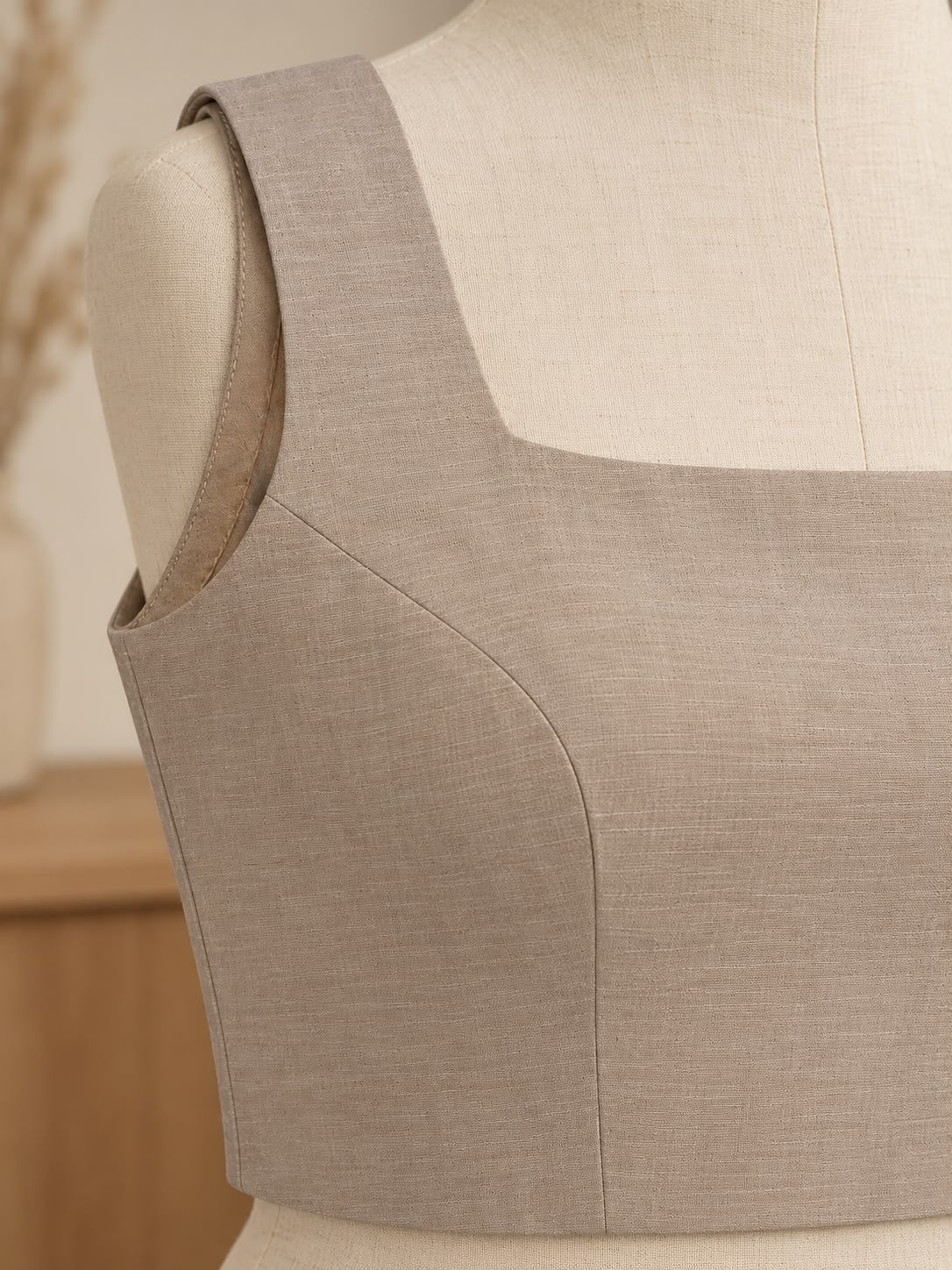 Beige Cotton Blouse