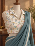 Cotton collared flexi fit blouse